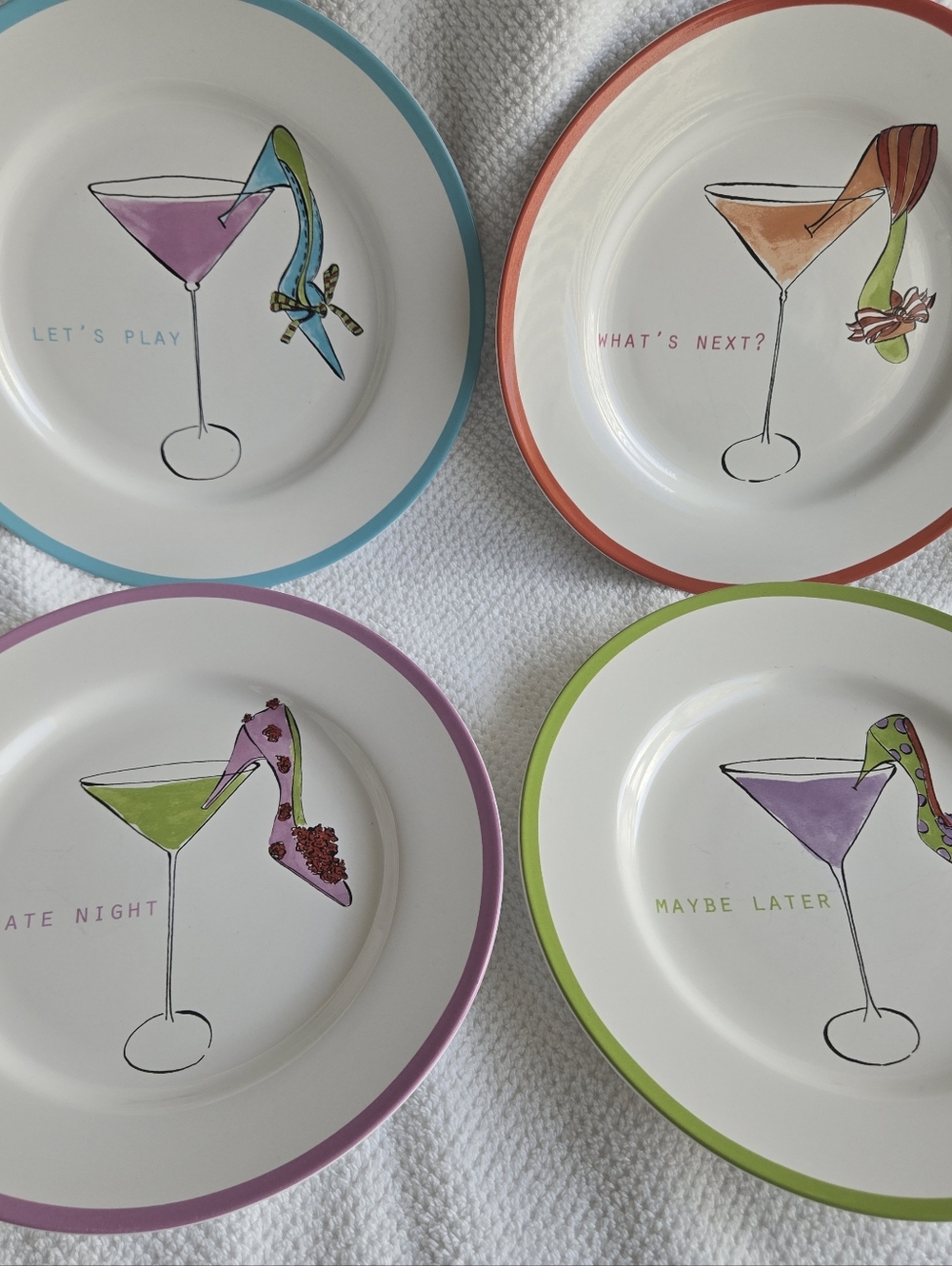 Rosanna 8" Martini Highheel Plates.